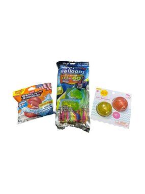 Zuru Reusable Water Balloons, Happy Baby Balloons 111pcs, & Sun Squad Light-up P